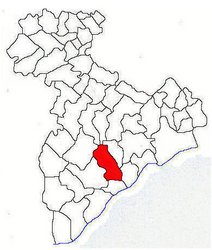 Location in Giurgiu County