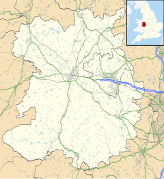 Donington is located in Shropshire