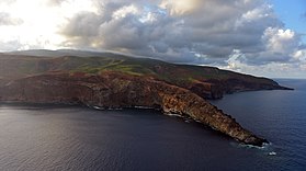 Vue aérienne de l'île Socorro.