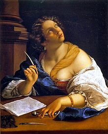 Artemisia Gentileschi: A Retorika allegóriája (1650 körül)