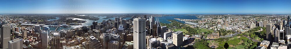 A város látképe a Sydney Tower-ből