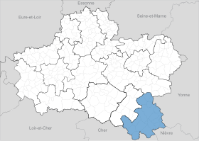 Localisation de Communauté de communes du Berry Loire Puisaye