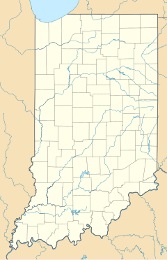 إنديانابوليس موتور سبيدواي على خريطة Indiana