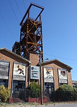 Museum building with old elevator shaft