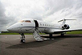 Bombardier Global Express в аэропорту Оксфорд