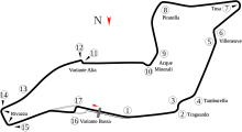 Autodromo Enzo e Dino Ferrari circuit configuration