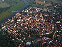 Torgau aus nordwestlicher Richtung