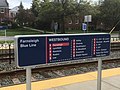 Westbound signage