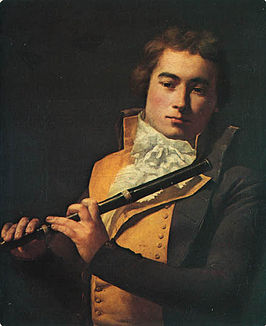 Portret van François Devienne door Jacques-Louis David