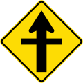 Crossroads with priority (diamond)