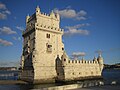 Torre de Belém, de arquitectura manuelina.