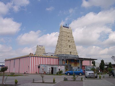 Kuil Sri Kamadachi Ampal di Hamm, Jerman.