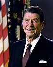 Ronald Reagan (1911–2004), konservativ politiker.