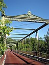 Double-Span Metal Pratt Truss Bridge