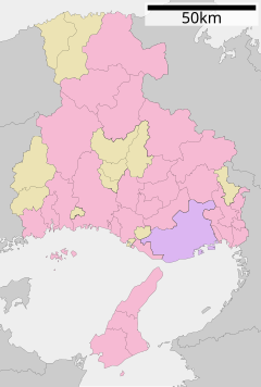 平岡の位置（兵庫県内）