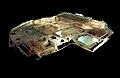 Photo-textured 3D isometric view/plan of the Roman Baths in Weißenburg, Germany, using data from laser scan technology.