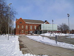 View of Humber College's Lakeshore Campus near Lake Shore Boulevard