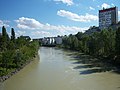 Der Donaukanal in der Spittelau zwischen 9. und 20. Bezirk