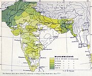 1909 முஸ்லீம் மக்களின் சதவிகிதம்.