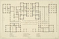 Plan du bâtiment en 1750.