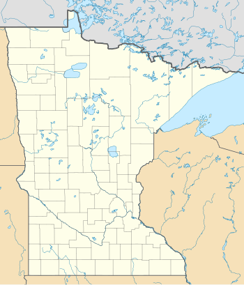 Mapa konturowa Minnesoty