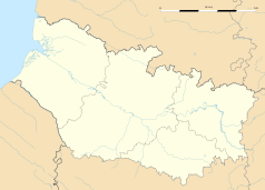 Mapa konturowa Sommy, po lewej znajduje się punkt z opisem „Hallencourt”