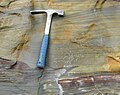 Cross-bedding and scour in the Logan Formation of Jackson County, Ohio.