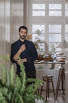 Carl Gerges in his studio, Beirut, 2019