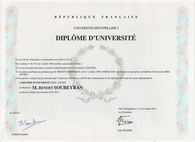 Image illustrative de l’article Diplôme d'université (France)