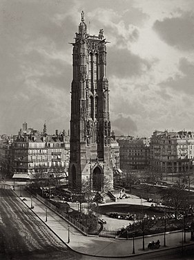 La tour Saint Jacques par Charles Soulier, vers 1867, MoMA.