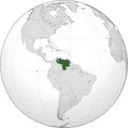 Location of Venezuela