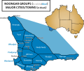 Image 17Perth is located on the traditional land of the Whadjuk people, one of several groups in south-western Western Australia that make up the Noongar people. (from Perth)