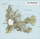 Landkarte der Kerguelen.