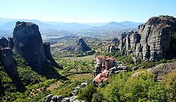 Vue d'une partie des Météores.