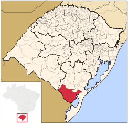 Location of Jaguarão