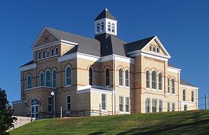 The Todd County Courthouse in Long Prairie