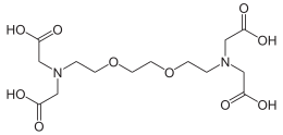 Skeletal formula of EGTA