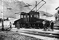 Image 45A prototype of a Ganz AC electric locomotive in Valtellina, Italy, 1901 (from Rail transport)