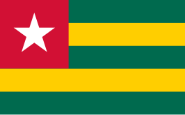 ? Vlag van Togo