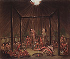 The Cutting Scene, Mandan O-kee-pa Ceremony, 1832