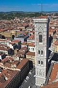 Campanile de Santa María del Fiore, de Giotto y Andrea Pisano, 1298-1349.