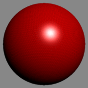 Another sphere-like mesh rendered with a higher polygon count