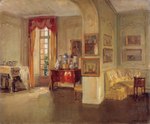 L'intérieur du château du Bréau en 1911, par Walter Gay.