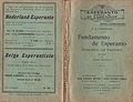 Mencio de Belga Esperantisto je dorsa kovrilpaĝo, 1922.