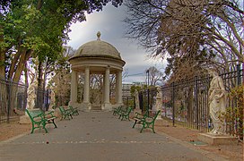 Gazebo en el parque Lezama de Buenos Aires