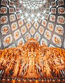 BUDDHISMO CINESE HAN: Guanyin dalle Mille Mani e dalle Undici Teste al grande Tempio di Guanyin inaugurato nel 2021 a Zhujiajian, Zhoushan, in Zhejiang.