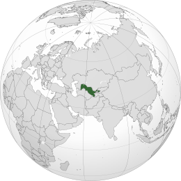 Uzbekistan - Localizzazione