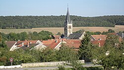 Skyline of Prusly-sur-Ource