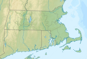 Map showing the location of Upper Charles River Reservation