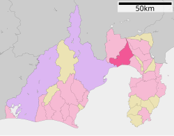 Vị trí của Fuji ở Shizuoka